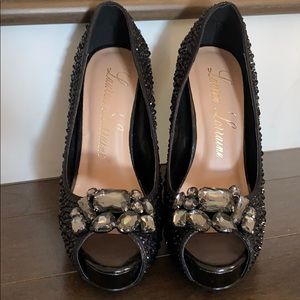 Lauren Lorraine Black Stiletto pumps 5.5
